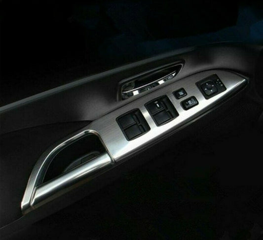 Passend für Edelstahl Fensterheber Blenden Rahmen Passend Für Mitsubishi Asx Outlander