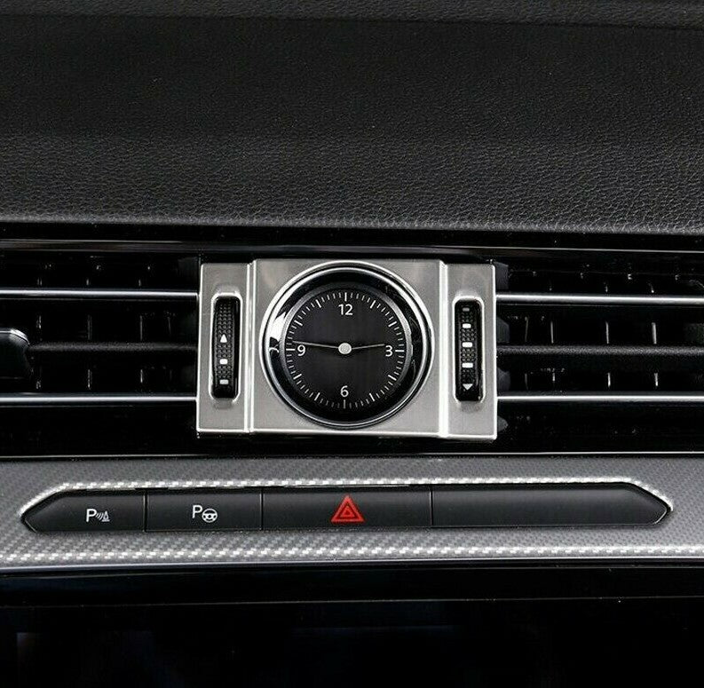 Passend für VW Volkswagen Passat B8 Edelstahl Blende Uhr Luftdüse Regler Rahmen