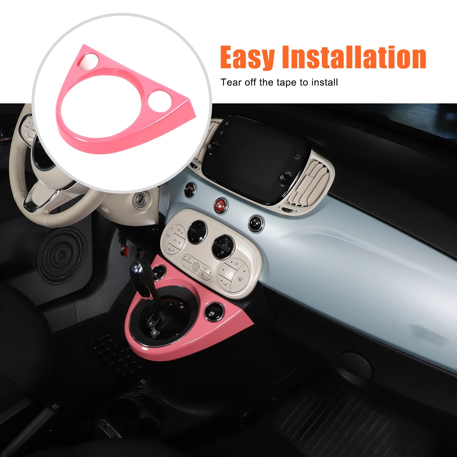 Passend für Fiat 500 2011-2025 Gangschaltung Blende