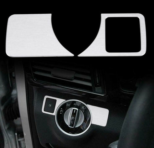 Passend für Mercedes Benz W176 W246 W204 W212 W166 Lichtschalter Rahmen Edelstahl