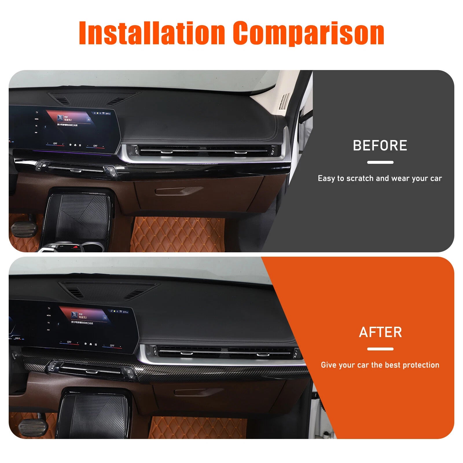 Passend für Bmw X1 U11 2023-2025 Armaturenbrett Blende