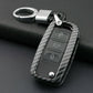 Passend für VW Golf 6 Polo Tiguan Passat Touran Carbon Schlüssel Cover Hülle