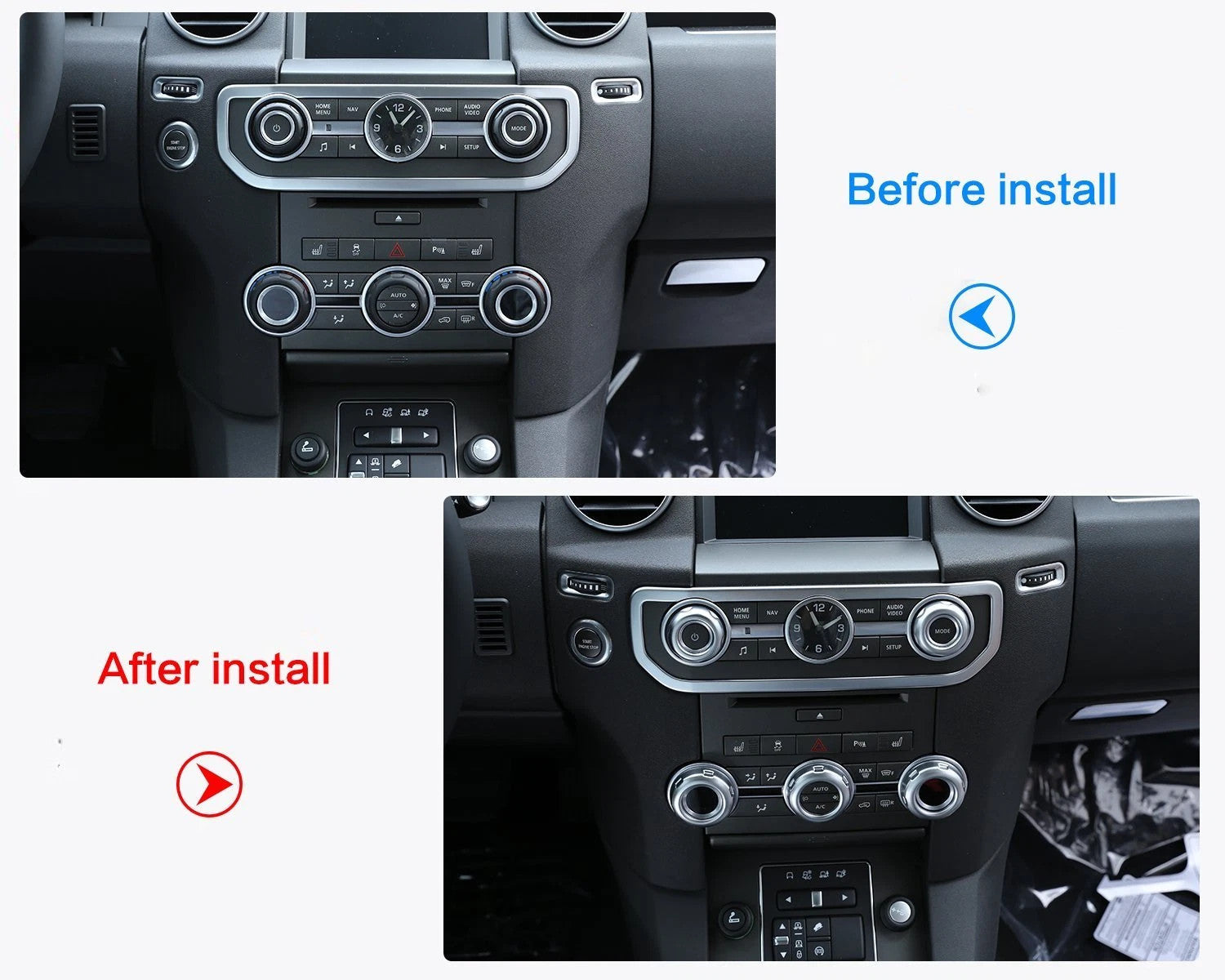 Passend für Land Rover Discovery 4 2010-2016 Klimaregler Blenden