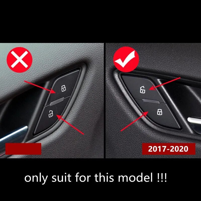 Passend für Audi A3 8V 2017-20 Tasten Blende Abdeckung Rahmen Blue