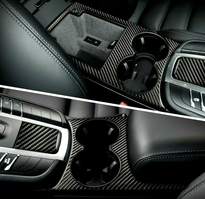 Passend für Porsche Macan Carbon Mittelkonsole Blende Abdeckung Rahmen Schutz