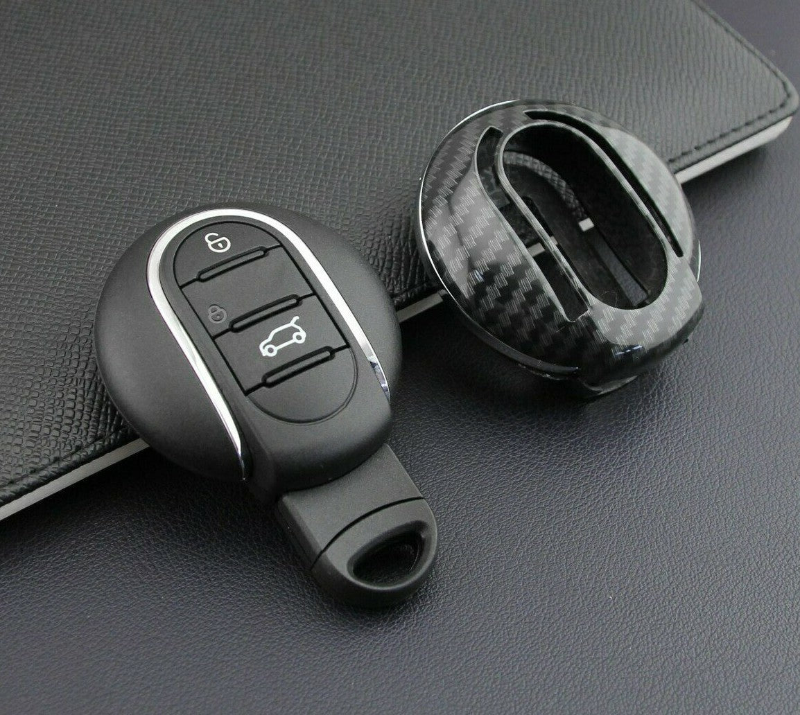 Passend für Bmw Mini Cooper Carbon Schlüssel Cover Hülle