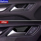 Passend für Audi A3 2014-19 Türgriff Blende Abdeckung Rahmen Carbon
