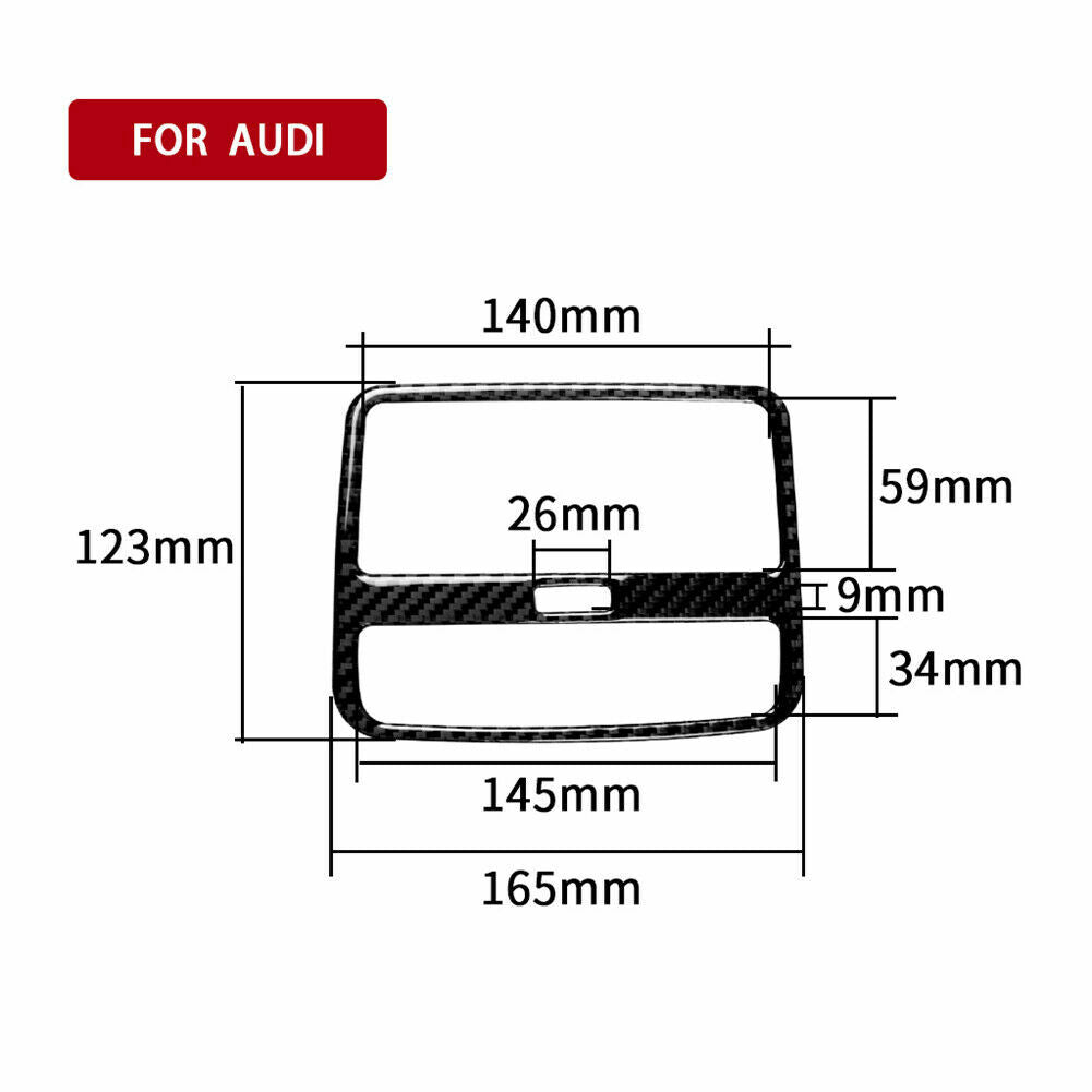 Passend für Audi A4 B9 Lüftung Blende Rahmen Zierblende Abdeckung Hinten