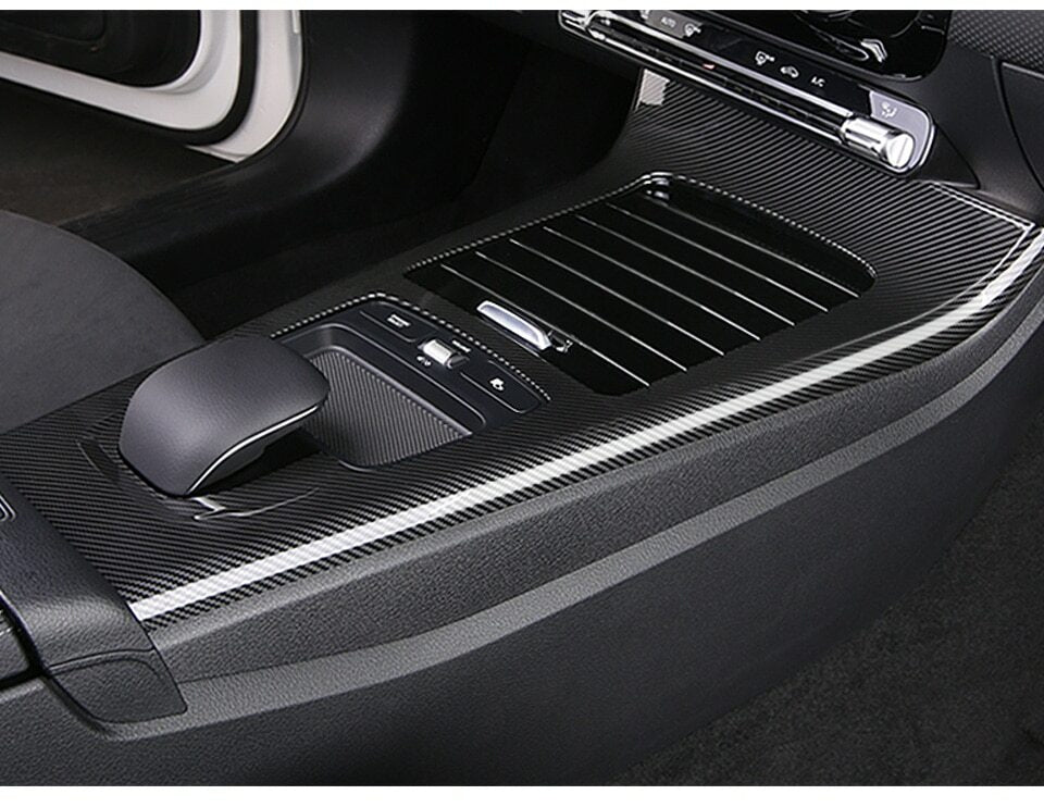 Passend für Mercedes A W177 2019 Mittelkonsole Blende Carbon Abdeckung Rahmen