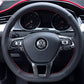 Passend für VW Tiguan 2 Golf 7 T-Roc T-Cross Lenkrad Blende Zierrahmen Carbon