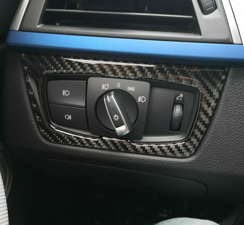 Passend für BMW 3 4 F30 F31 F32 F33 F34 Carbon Lichtschalter Rahmen Schutz