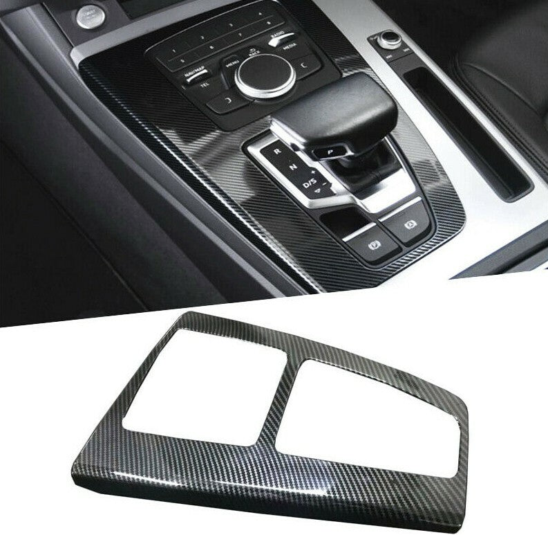 Passend für Schalttafel Mittelkonsole Blende Schutz Carbon Passend Für Audi Q5 2018 2019