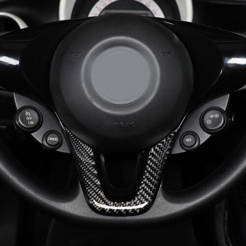 Passend für Smart fortwo 453 Lenkrad Blenden Abdeckung Carbon