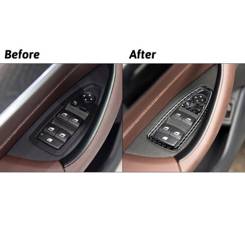 Passend für BMW X1 F48 Fensterheber Blenden Abdeckung Carbon