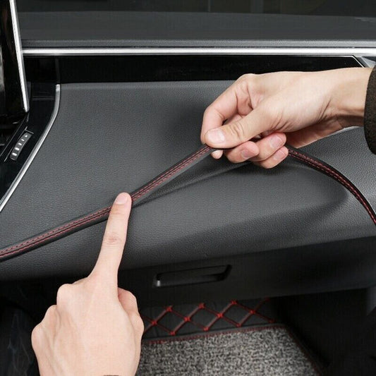 Passend für Mazda 2 Kunstlederstreifen Streifen Rote Naht Interieur