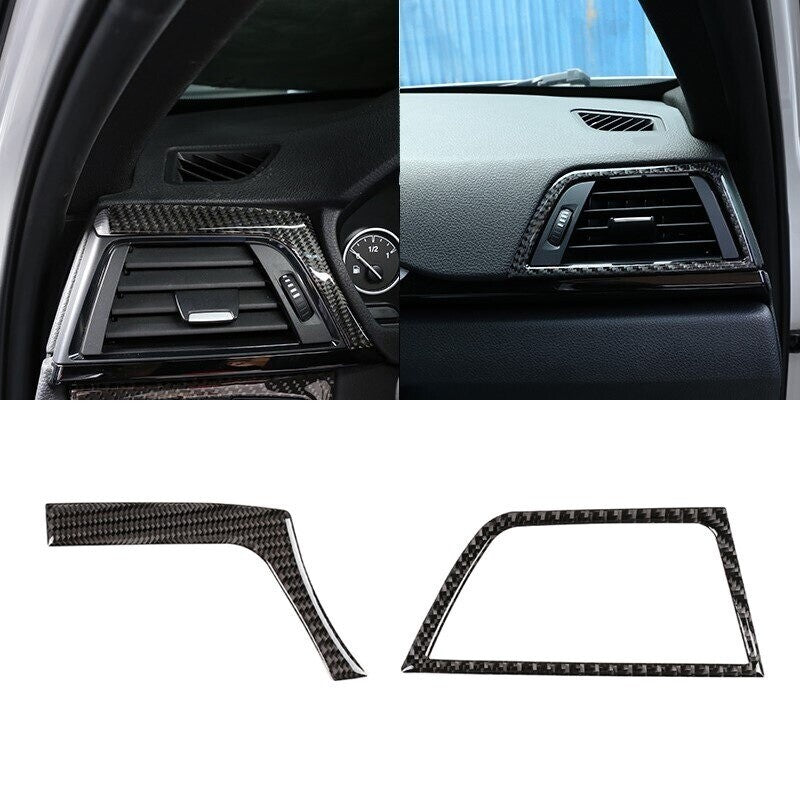 Passend für BMW 3 4 Serie F30 F32 Lüftung Klima Luftauslass Blende Carbon Dekor