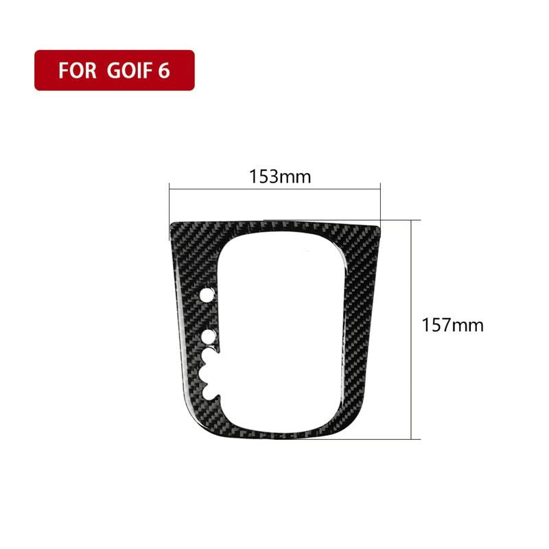 Passend für Mittelkonsole Carbon Rahmen Blende Passend Für VW Golf 6 MK6 GTI Sirocco