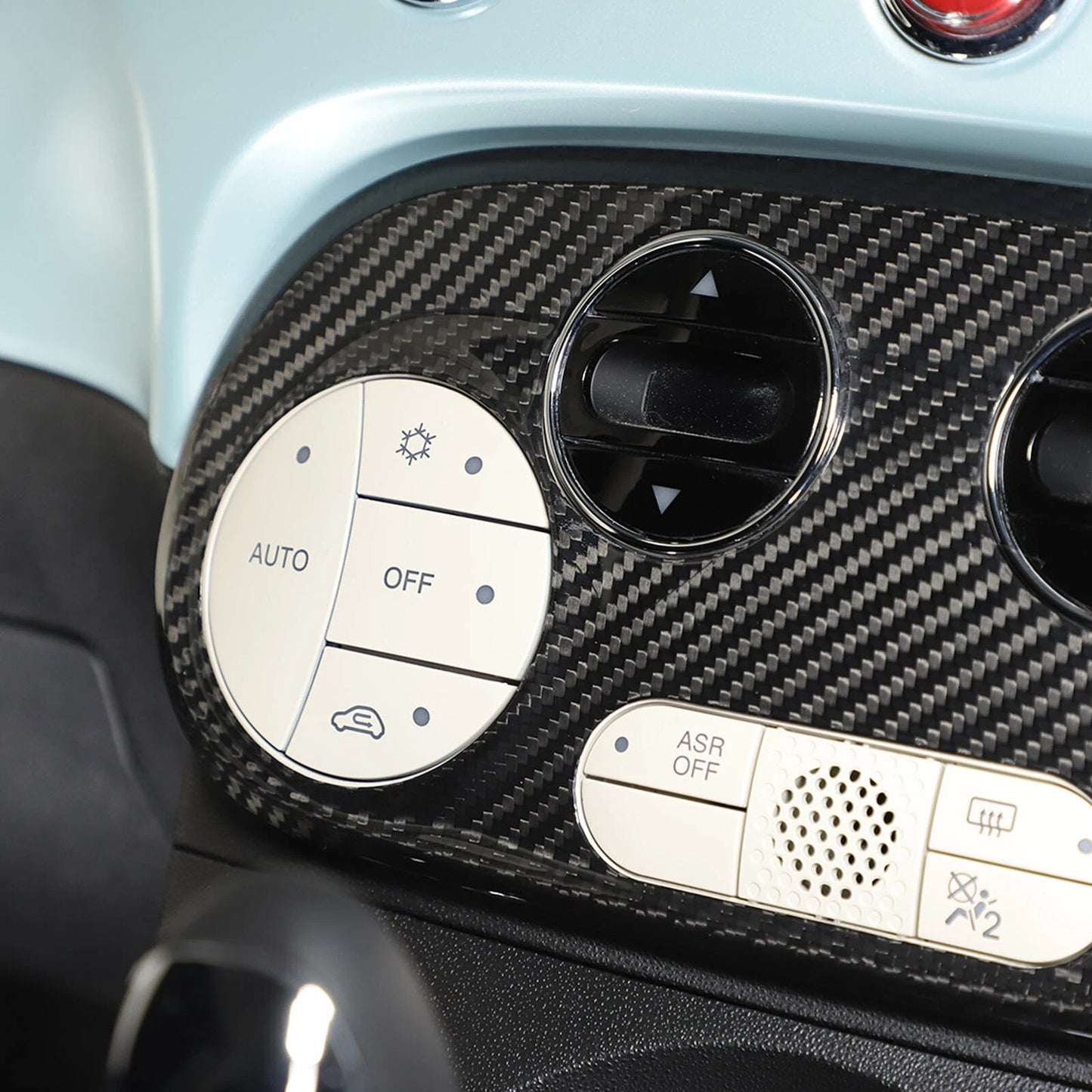 Passend für Fiat 500 Abarth 595 2016-2023 Mittelkonsole Blende