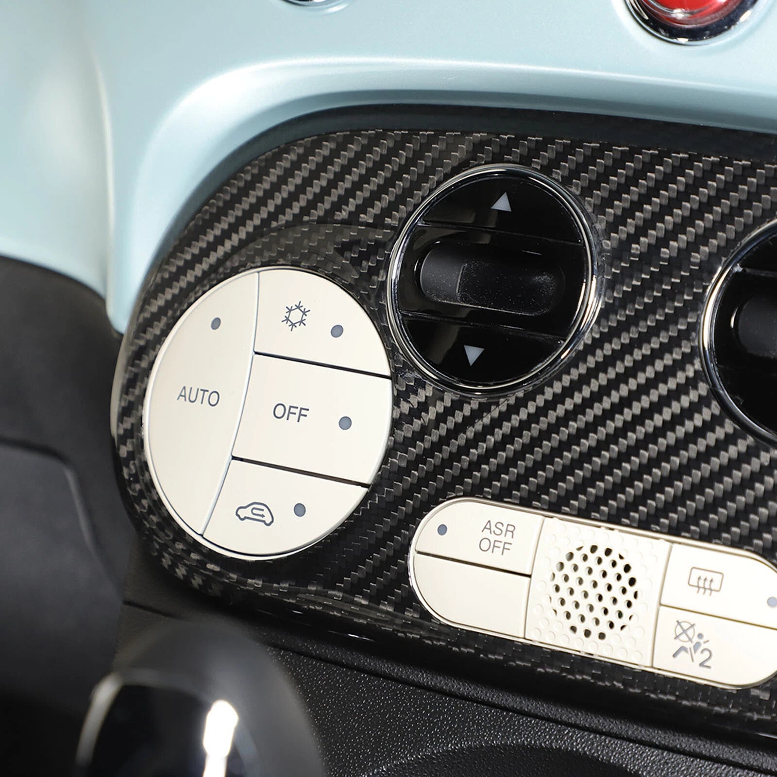 Passend für Fiat 500 Abarth 595 2016-2023 Mittelkonsole Blende