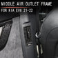 Passend für KIA EV6 2021-22 Lüftung Luftauslass Blenden Rahmen Carbon
