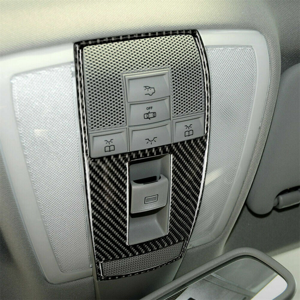 Passend für Kohlefaser Leselampe Licht Aufkleber Blenden Für Mercedes-Benz W212 W204