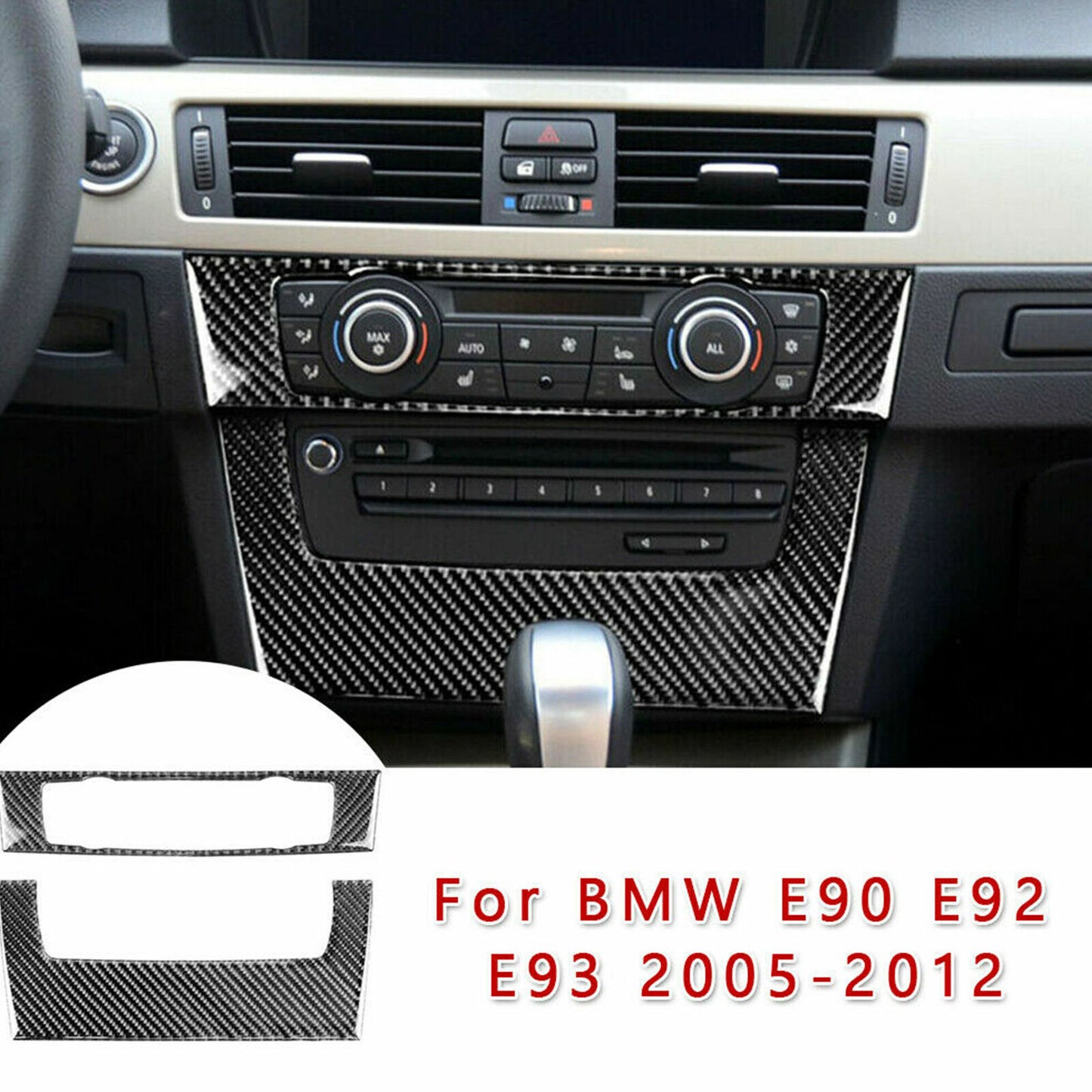 Passend für BMW E90 E92 E93 2005-2012 Radio Blenden Rahmen Zierblenden Abdeckung