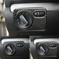 Passend für Lichtschalter Carbon Rahmen Schutz Blende Passend Für VW Golf 6 MK6 GTI Sirocco