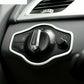 Passend für Edelstahl Licht Lichtschalter Rahmen Blende Schutz Passend Für Audi A4 A5 Q5 B8
