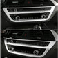 Passend für BMW 5er G30 Mittelkonsole Radio Multimedia Zierrahmen Blende Silber