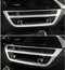 Passend für BMW 5er G30 Mittelkonsole Radio Multimedia Zierrahmen Blende Silber