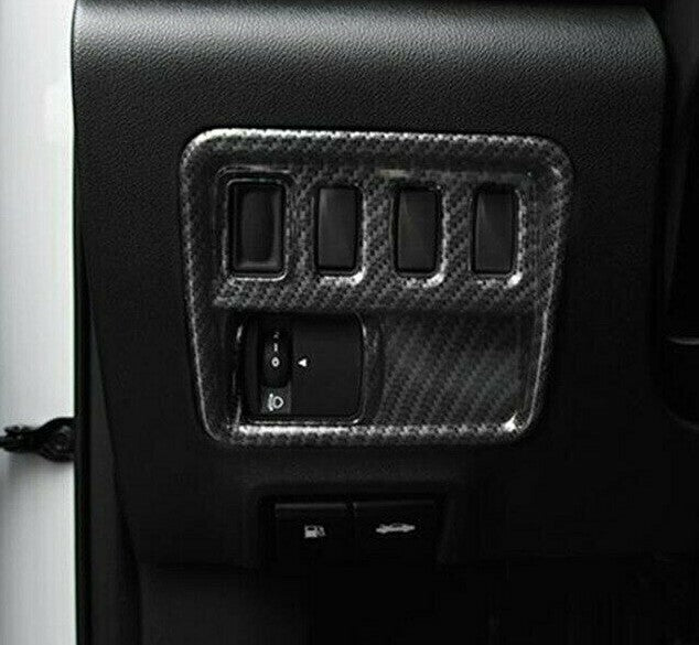 Passend für Renault Koleos Lichtschalter Rahmen Blende in Carbon Optik