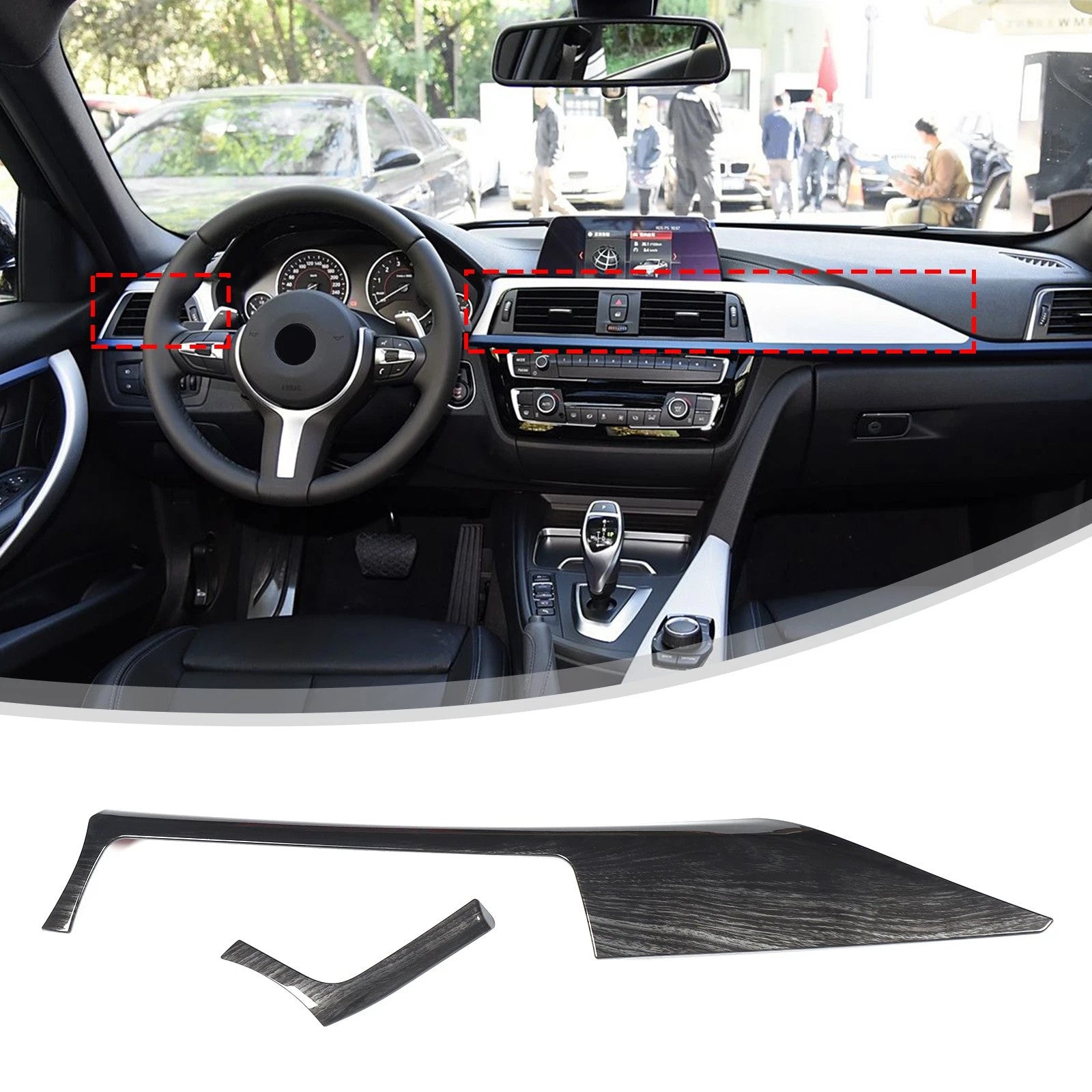 Passend für Bmw 3 Series F30 F31 2012-2019 Mittelkonsole Blende