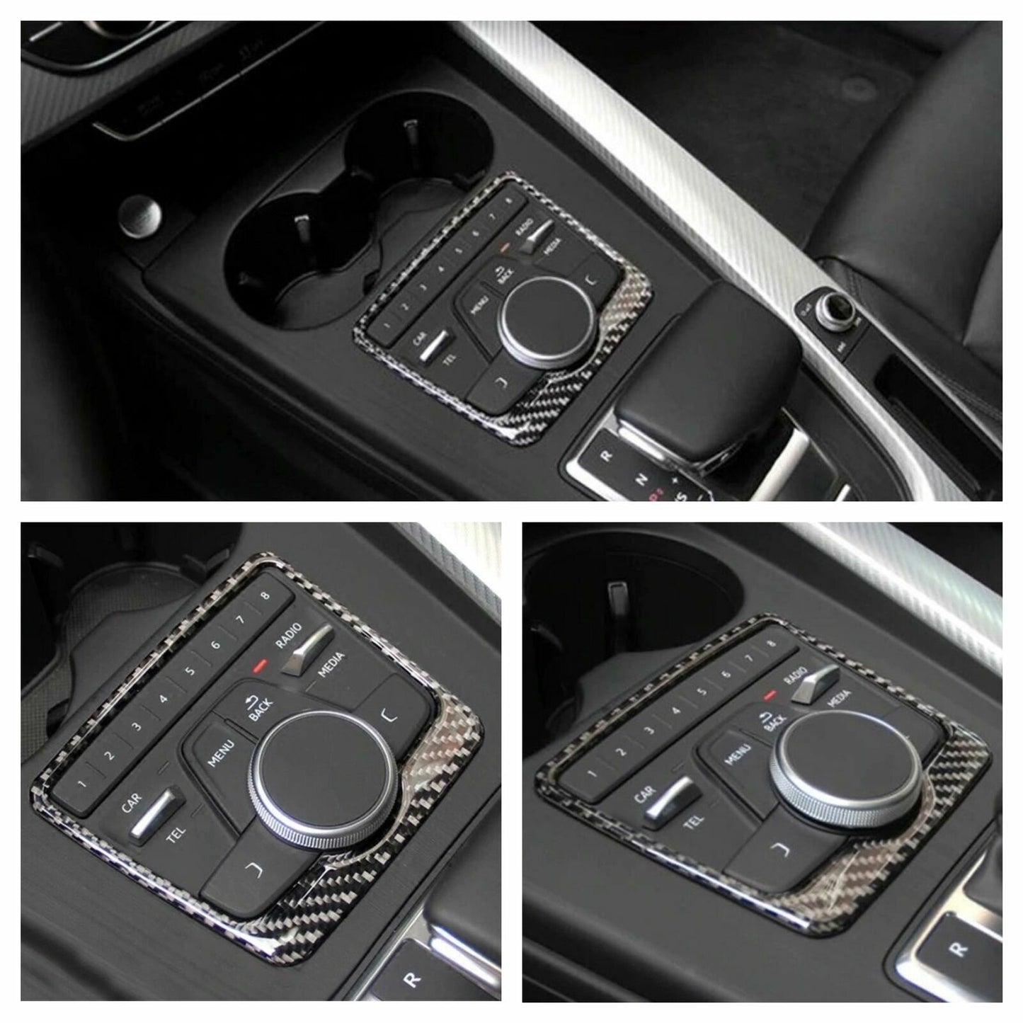Passend für Multimedia Rahmen Carbon Blende Passend Für Audi A4 S4 RS4 B9 A5 S5 RS5 F57