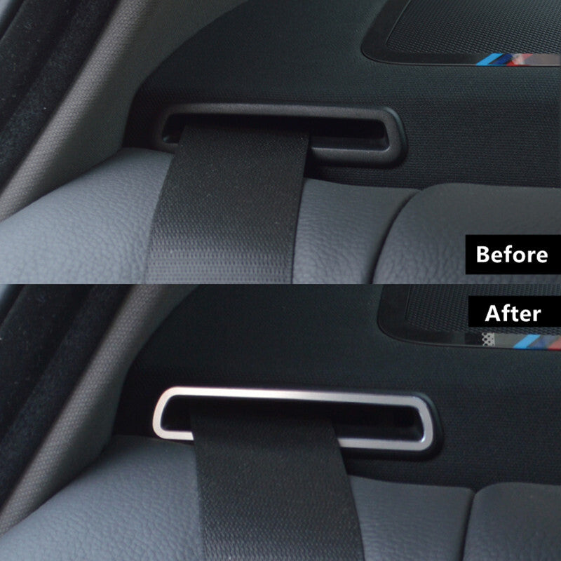 Passend für BMW 5 f10 f18 520 525 528li Gurt Blenden Abdeckung Rahmen Silber