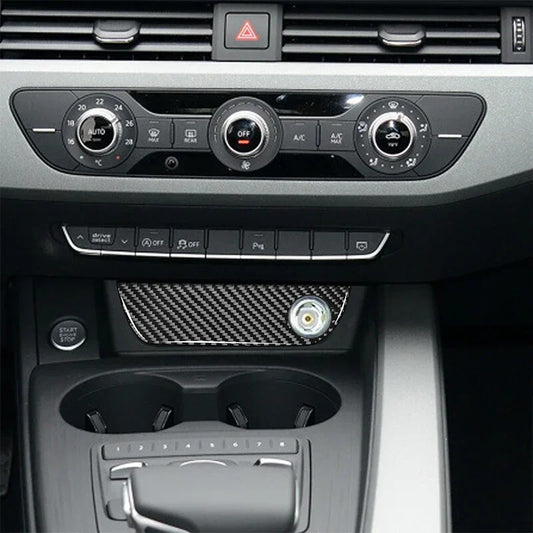 Passend für Audi A4 B9 A5 17-19 Zigarettenanzünder Rahmen Blende Carbon