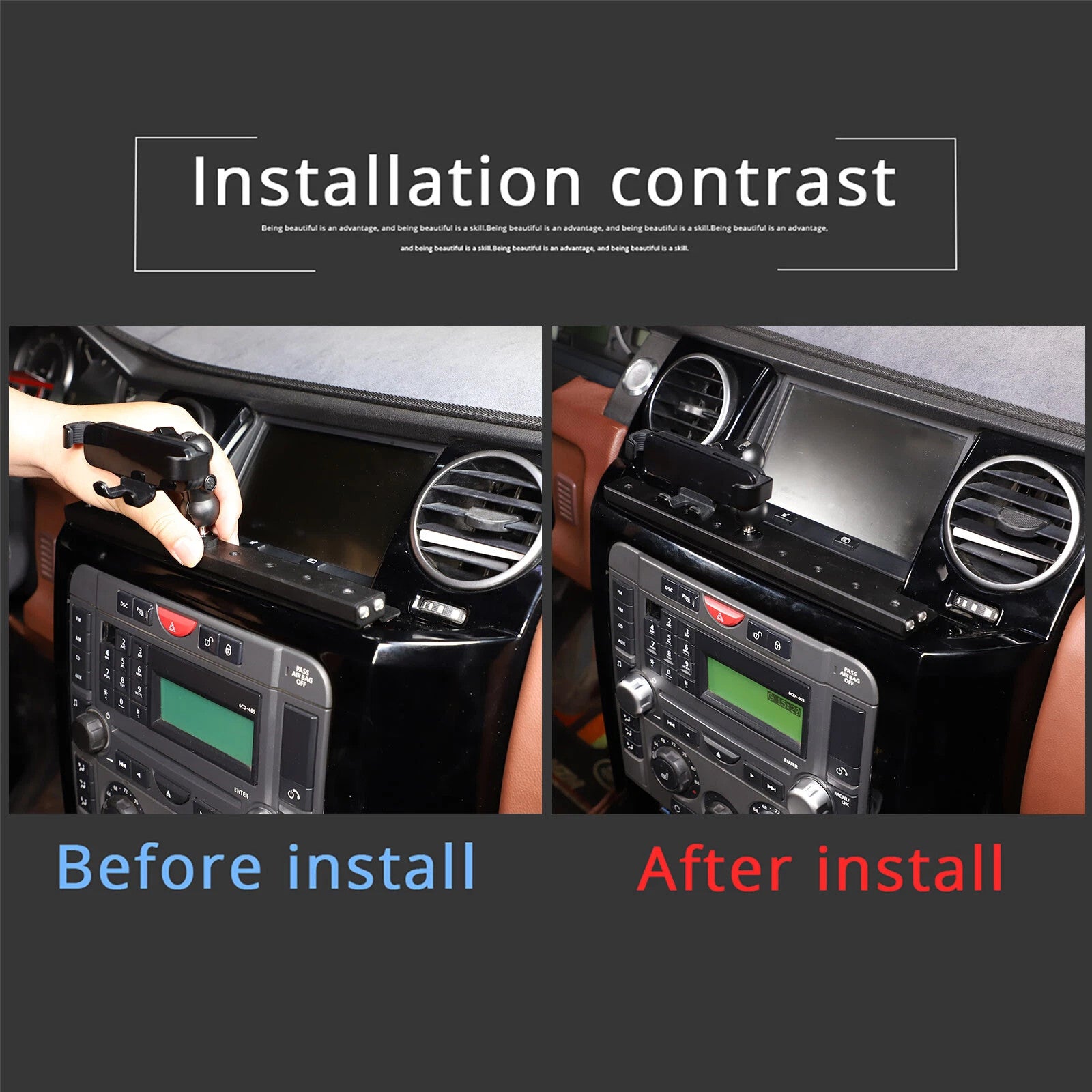 Passend für Land Rover Discovery 3 2004-2019 Mittelkonsole Blende
