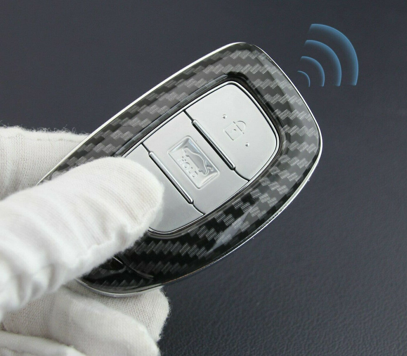 Passend für Hyundai Tucson Elantra Sonata Carbon Schlüssel Cover Hülle