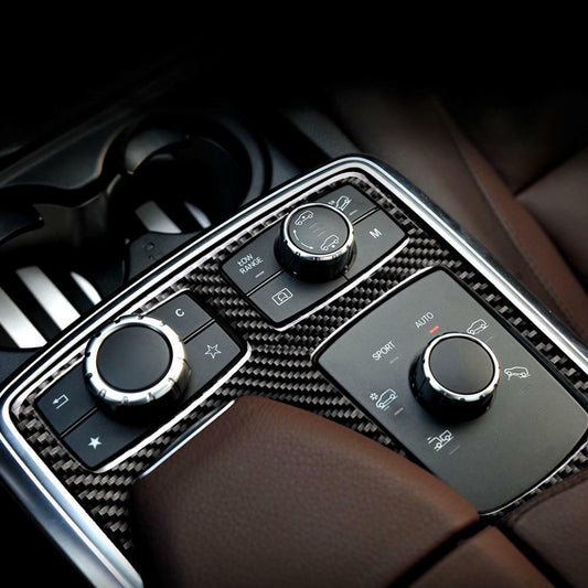 Passend für Mercedes Benz GLE GLS ML GL Blende Mittelkonsole Carbon Abdeckung