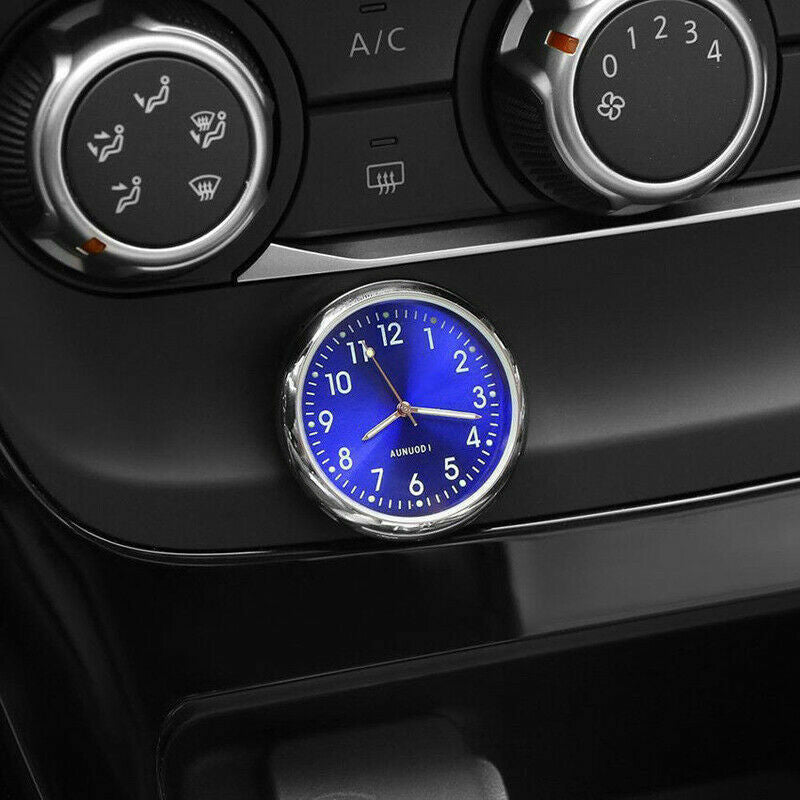 Passend für Mini Armaturenbrett Auto Uhr KFZ Cockpit Autouhr Quarzuhr wie bei Mercedes blau