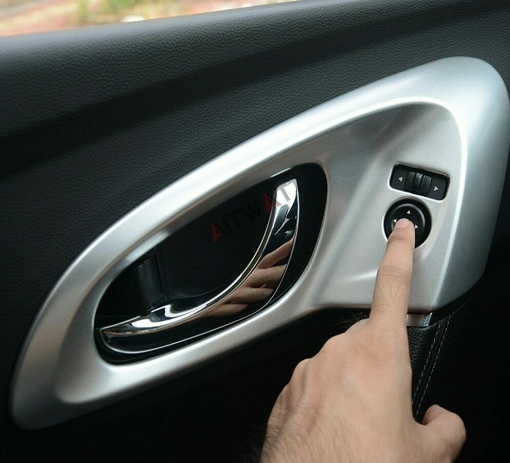 Passend für Renault Kadjar Türgriff Blende Schutz Tür Rahmen Cover Chrom Silber