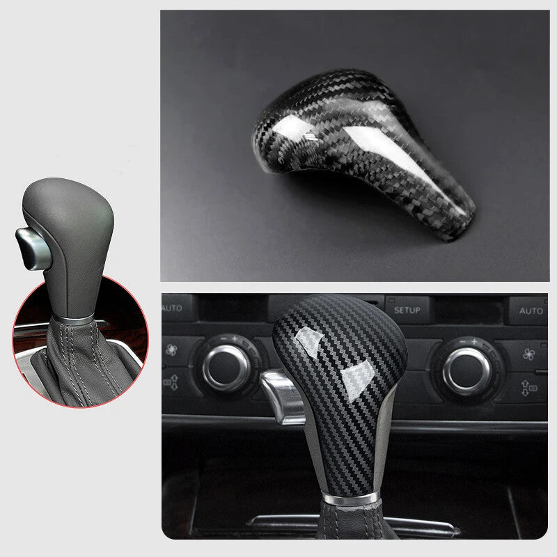 Passend für A4 B8 A5 A6 C6 Q5 Q7 Gangschaltung Schalthebel Blende Carbon Griff