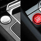 Passend für Start Stop Ring Abdeckung Alu Rot Passend Für VW Golf 7 Passat B8