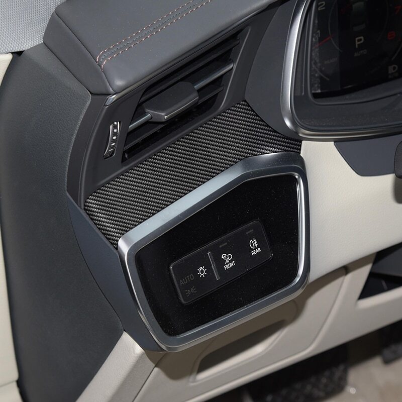 Passend für Audi A6 C8 A7 A8 Mittelkonsole Blenden Abdeckungen Rahmen Carbon