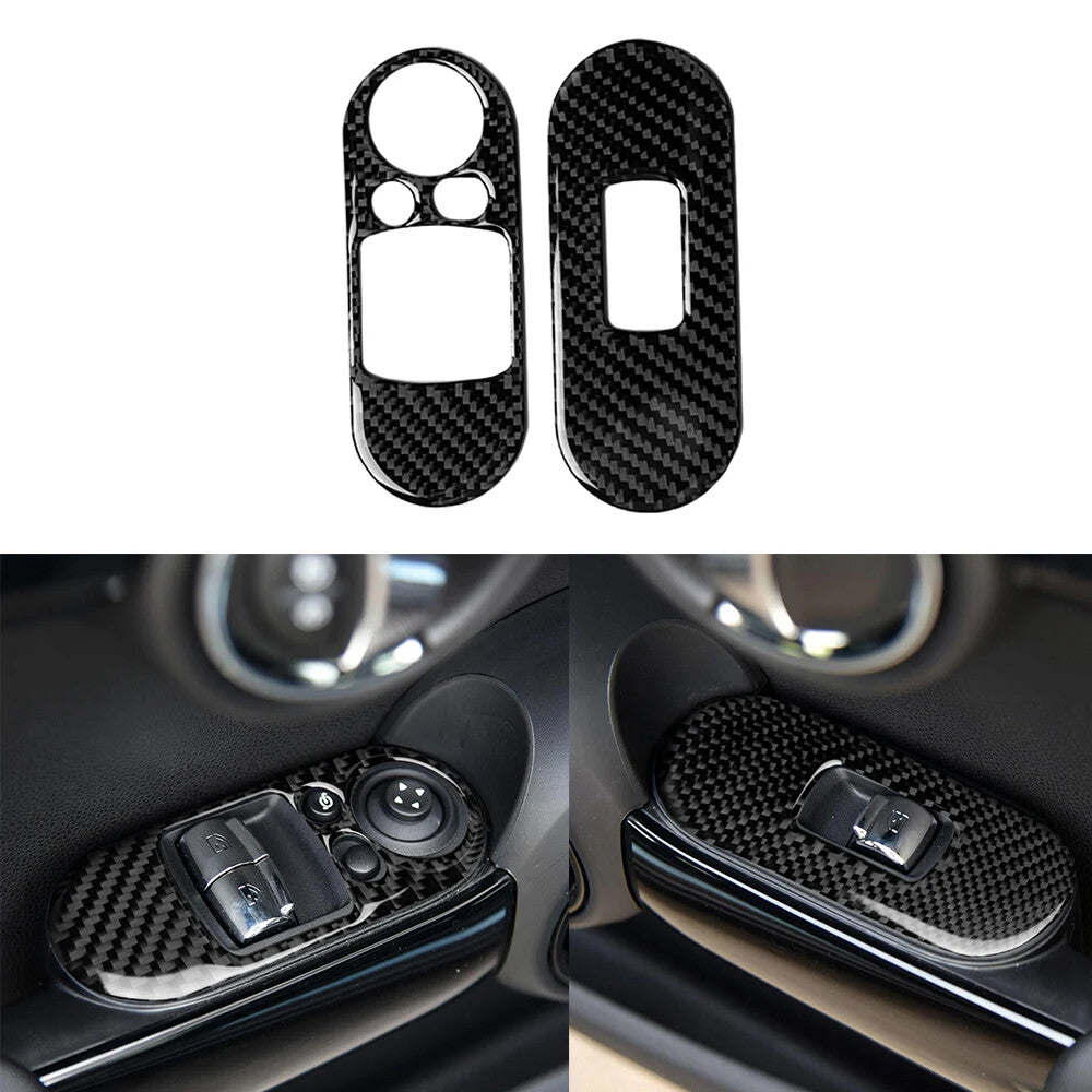 Passend für BMW Mini Cooper S 3DR F56 Fensterheber Rahmen Blenden Carbon