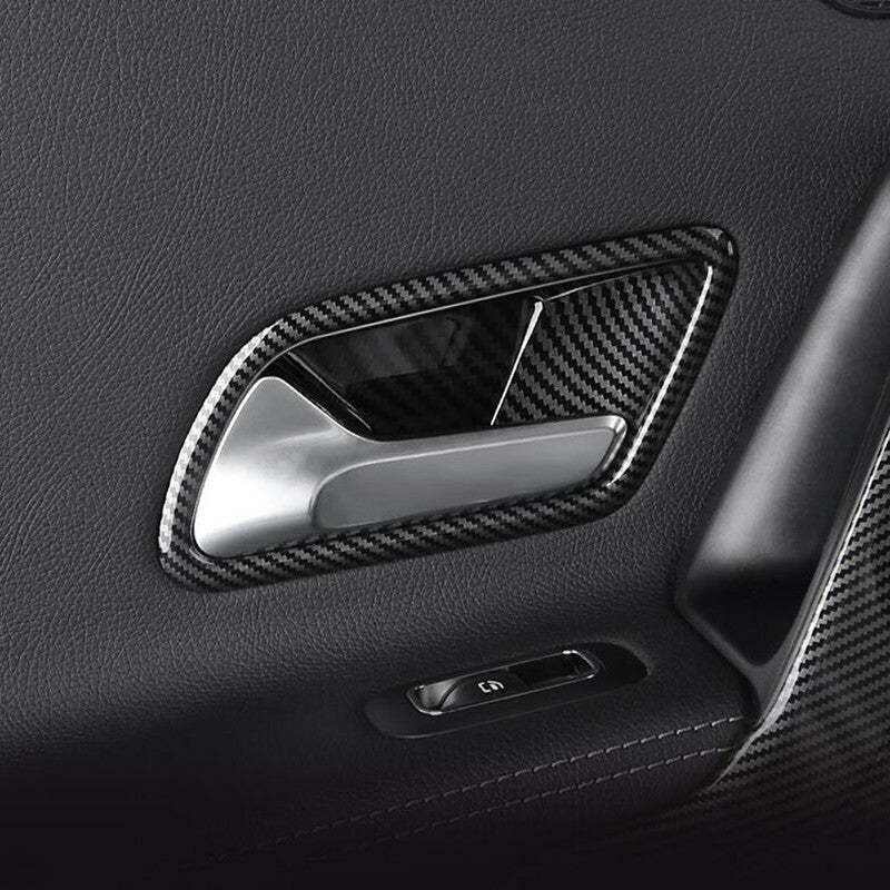 Passend für Mercedes Benz A Klasse W177 Carbon Blende Türgriff Abdeckung Schutz