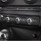 Passend für Audi A3 8V 2014-2018 Carbon Rahmen für Lüftungsregler Regler Lüftung
