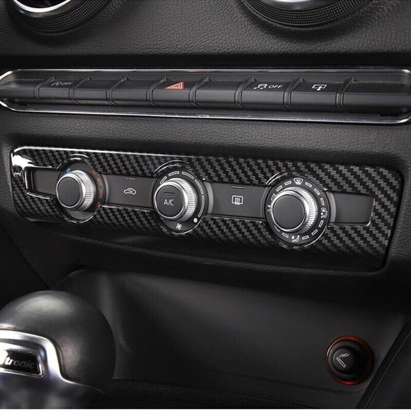 Passend für Audi A3 8V 2014-2018 Carbon Rahmen für Lüftungsregler Regler Lüftung