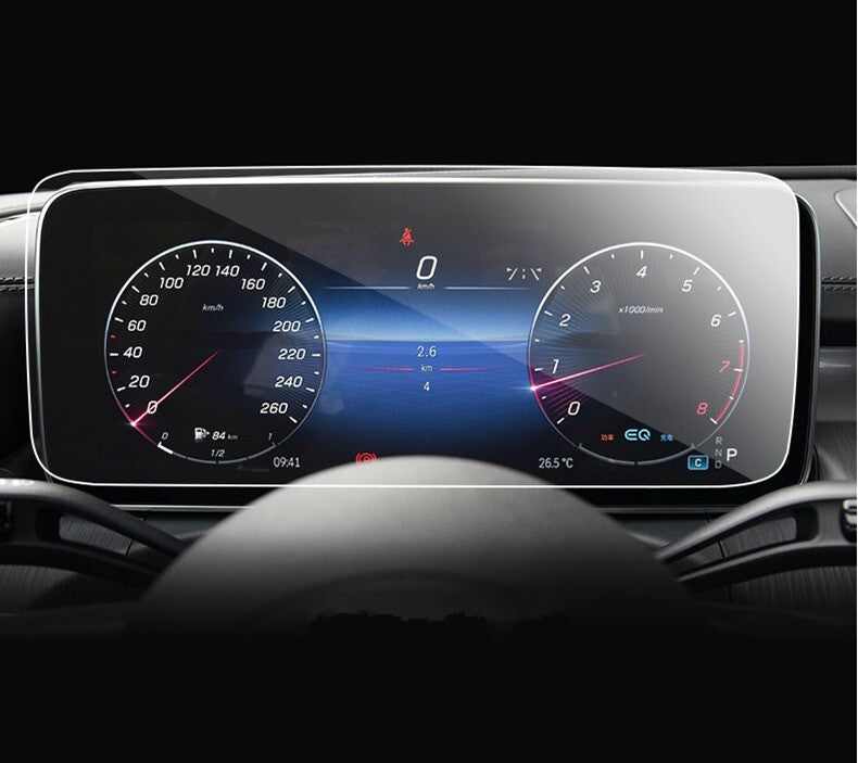 Passend für 2x Passt zu Mercedes C Klasse W206 2022 Schutz Glas Folie Sonnen Filter Display