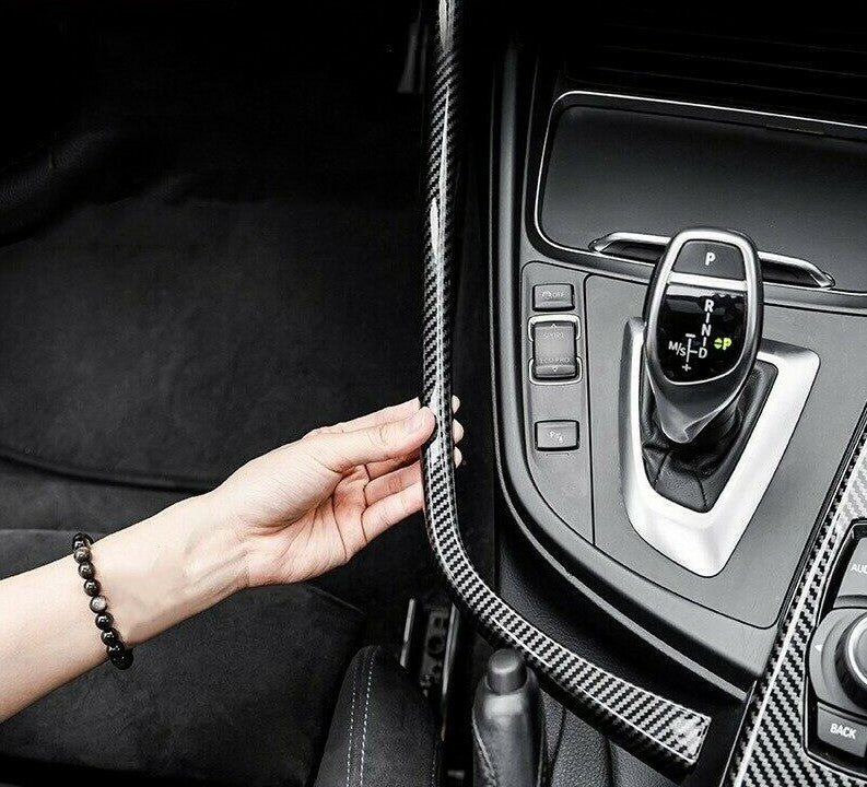 Passend für BMW 3er 4er F30 F32 F34 Blende Rahmen Carbon Mittelkonsole Getriebe