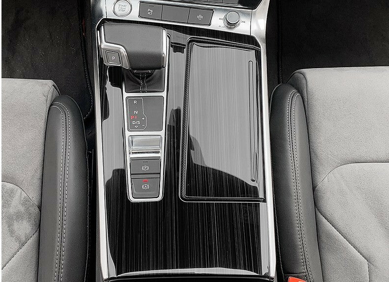 Passend für Audi A6 C8 2019 2020 Mittelkonsole Schwarz Blende Veredelung Schutz